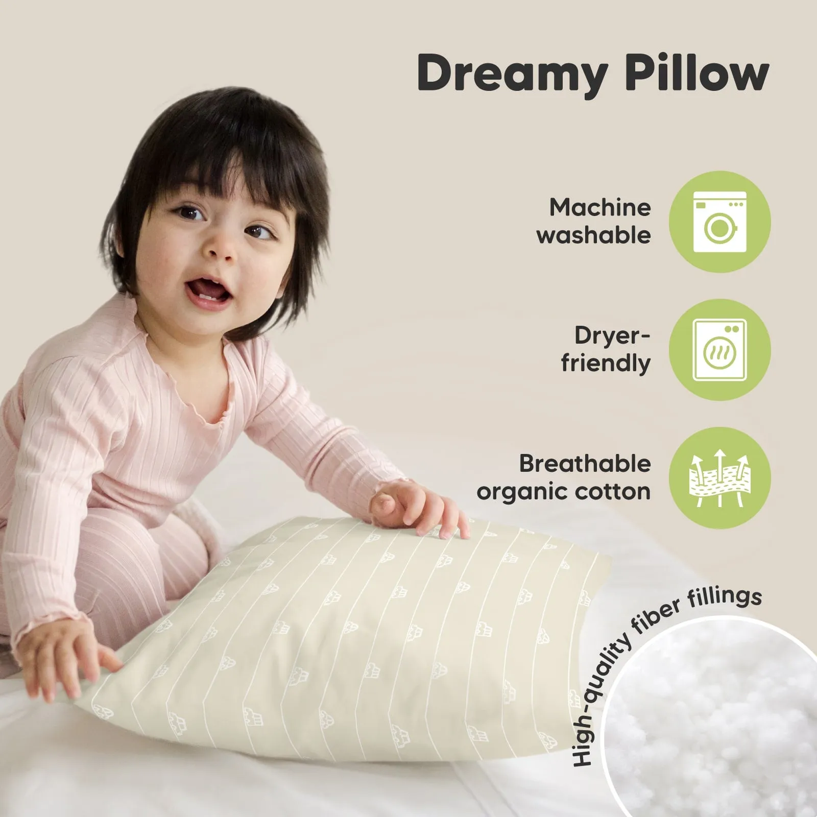 2-Pack Toddler Pillows (City Cars)
