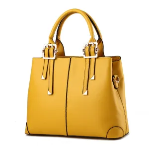 2017 New Arrivals Bags for Woman Elegant Classic Fashion Ladies Occident Style Handbags Solid Color Yellow Pink Green Red Totes