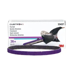3M Cubitron II File Belt 10mm x 330mm 3/8 in X 13 in 80  grade 33440 10 Pack