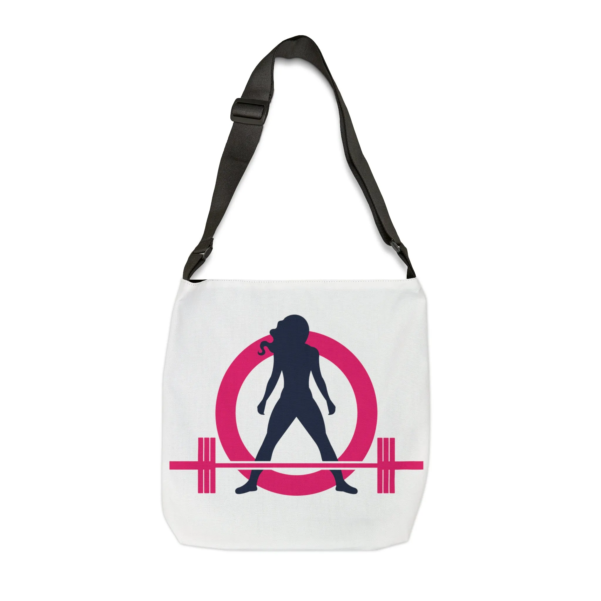 Adjustable Tote Bag (AOP) - Classic White Logo