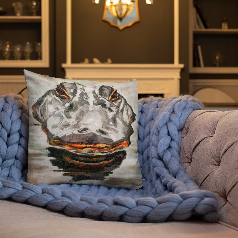 Alligator Head Premium Pillow