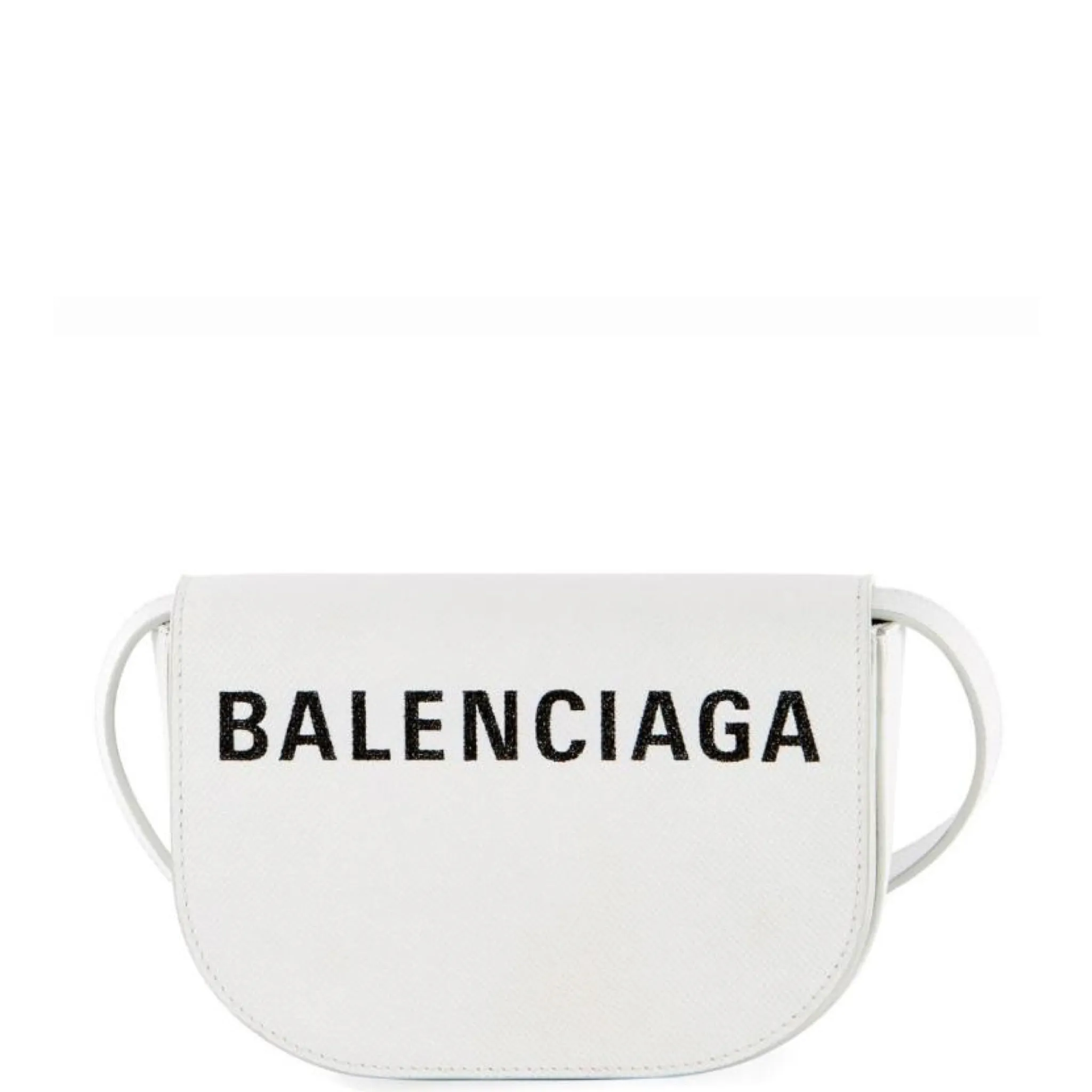 Balenciaga White Logo Ville Day Bag