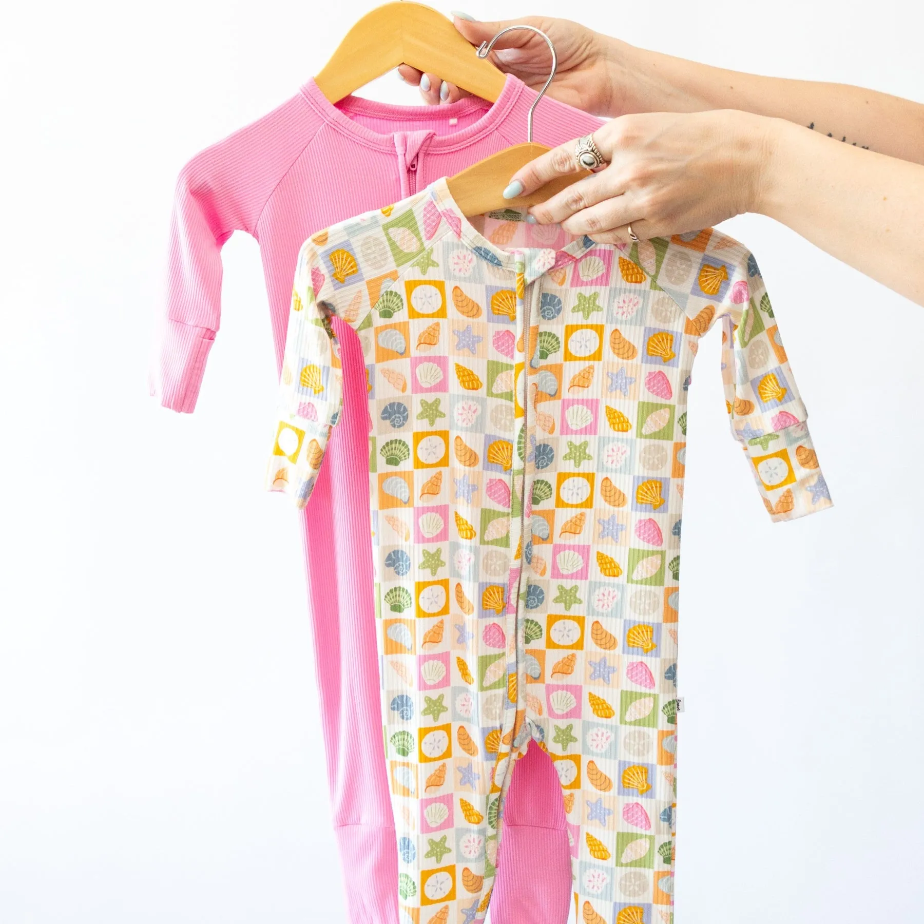 Bubblegum Pink Small Ribbed Zip Romper