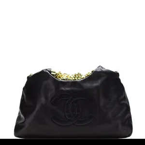 Chanel Thick Chain Calfskin Hobo Tote