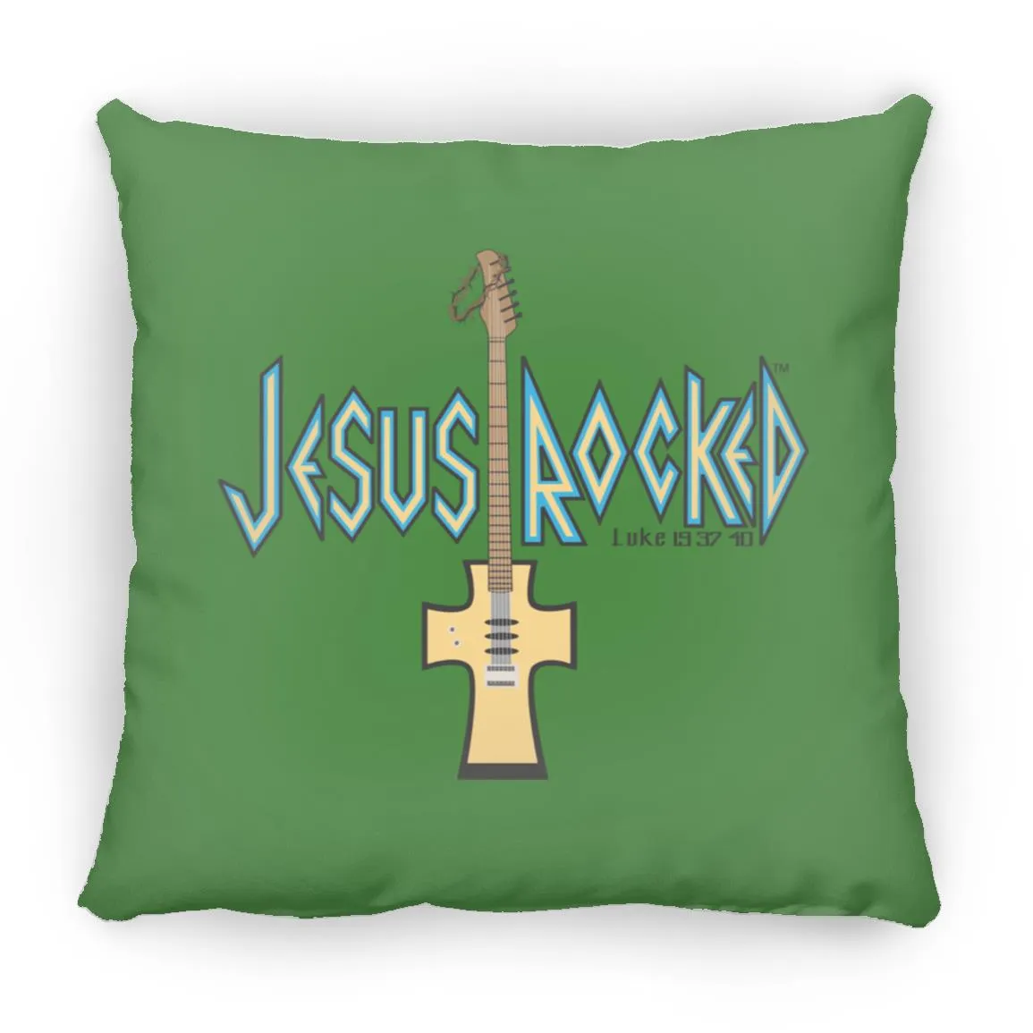 Cross Guitar - Large Square Pillow