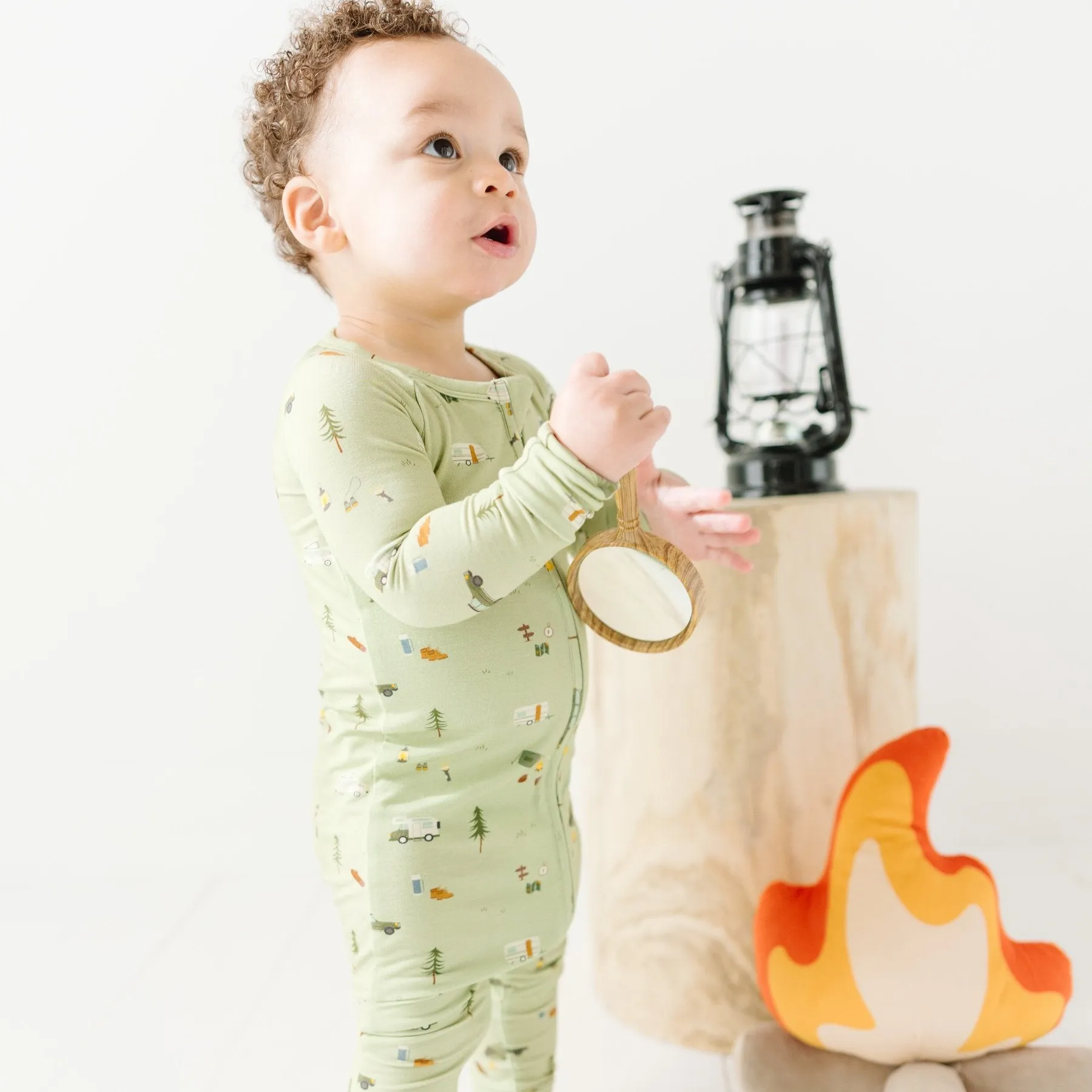 Happy Camper Zip Romper