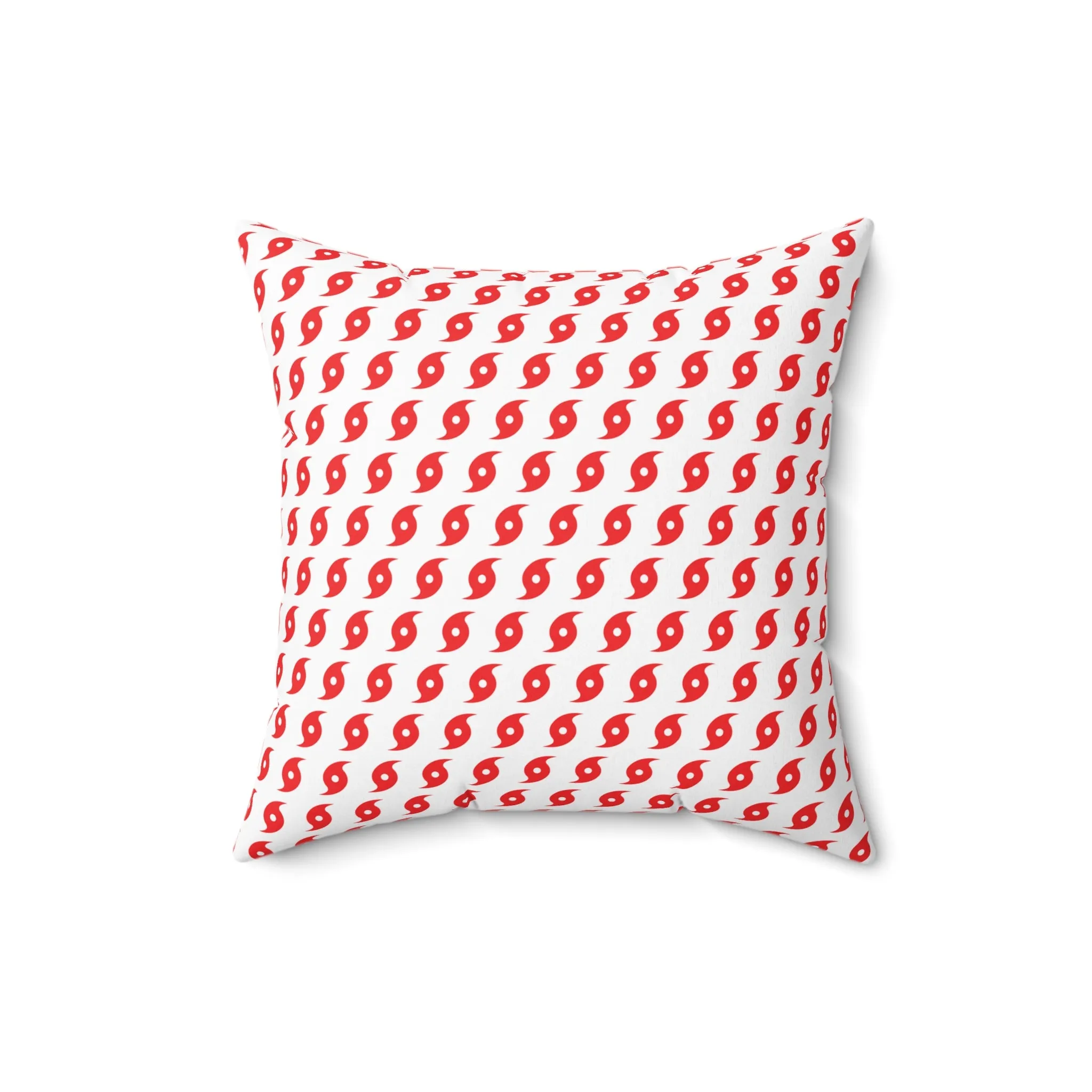 Hurricane Icon (Red) Throw Pillow