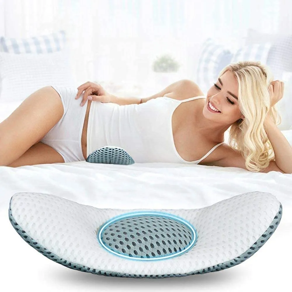 Importikaah Lumbar Pillow - Set of 2 for Ultimate Sleep Comfort