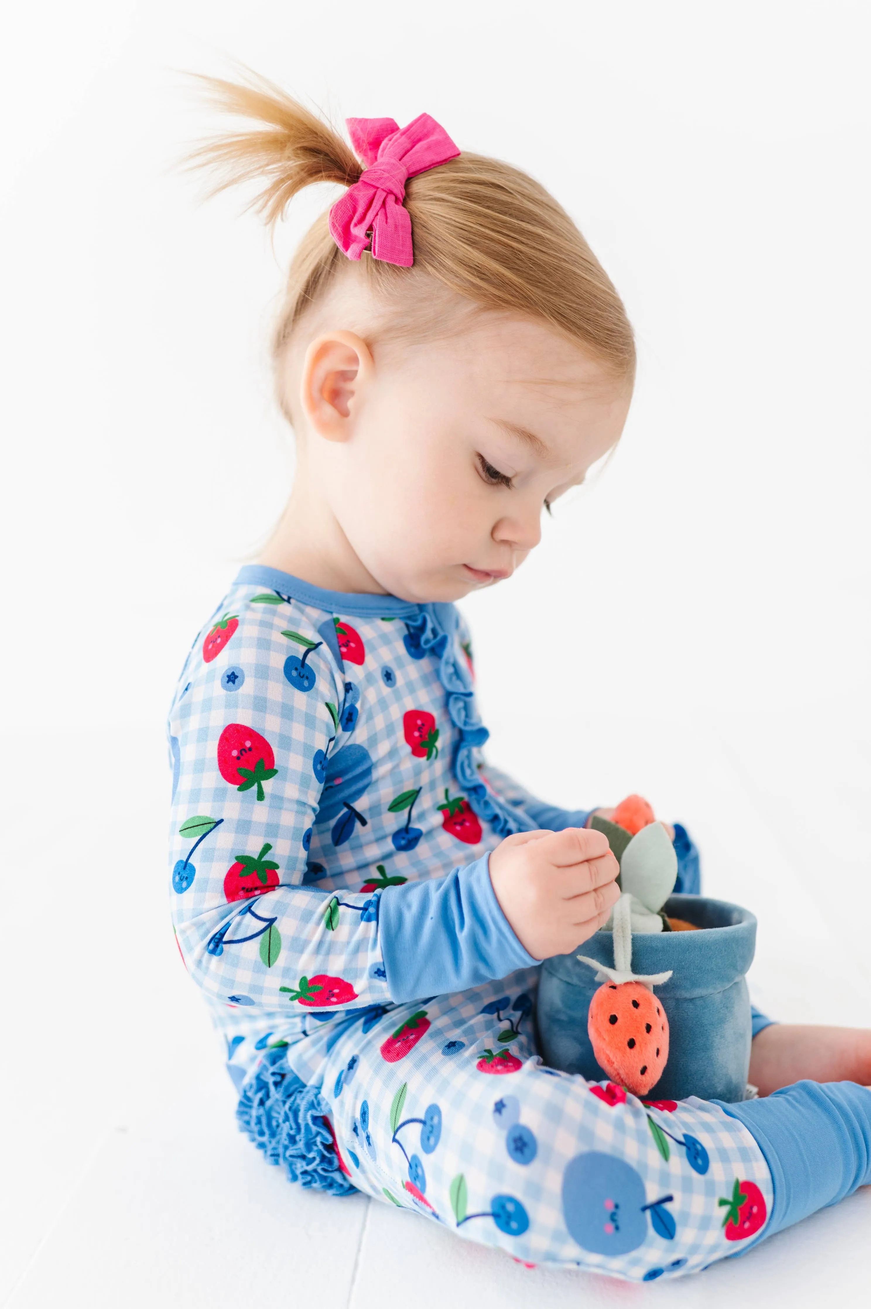 Kiki   Lulu - Berry Patriotic Convertible Footies with Ruffle