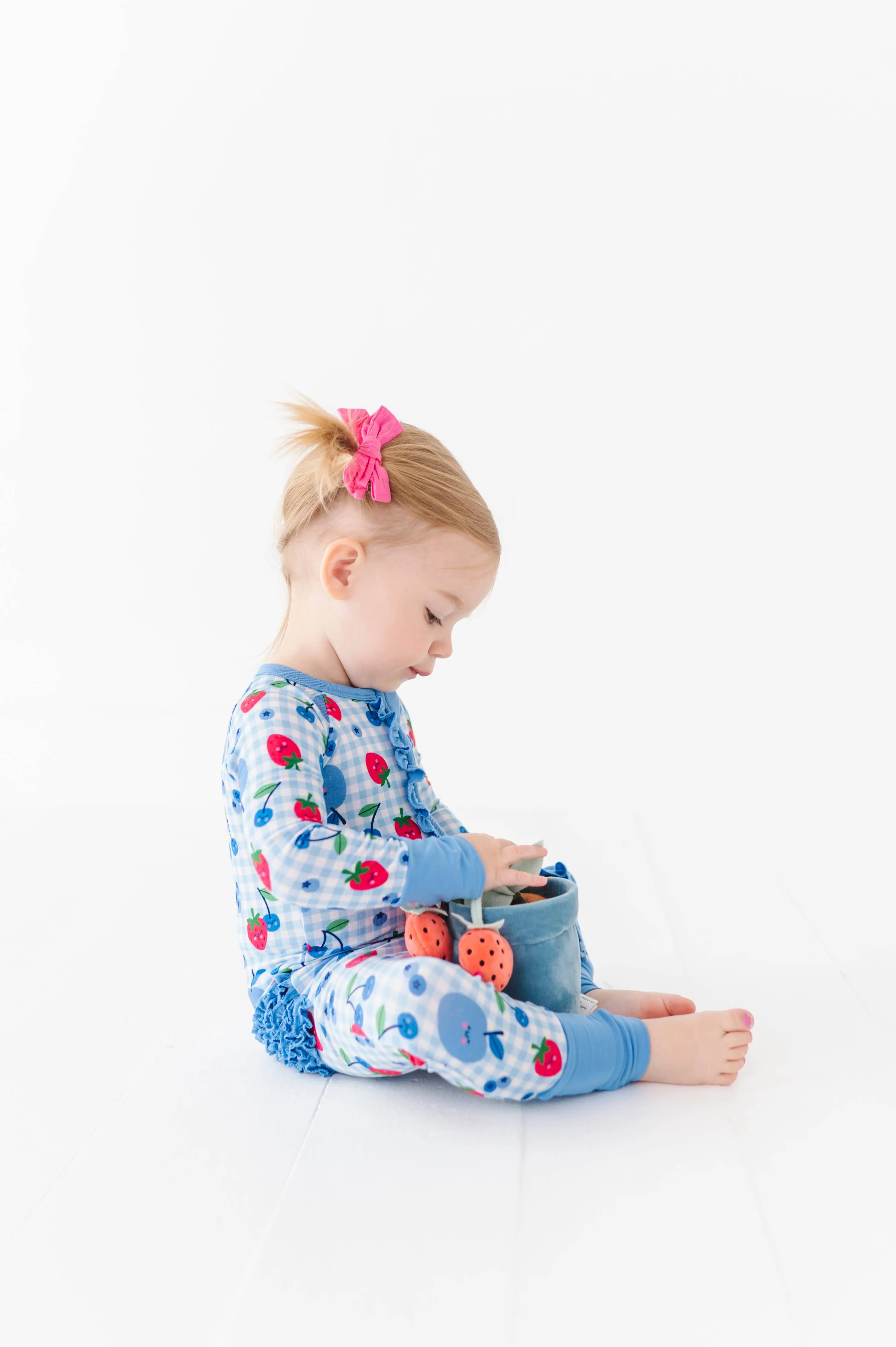 Kiki   Lulu - Berry Patriotic Convertible Footies with Ruffle