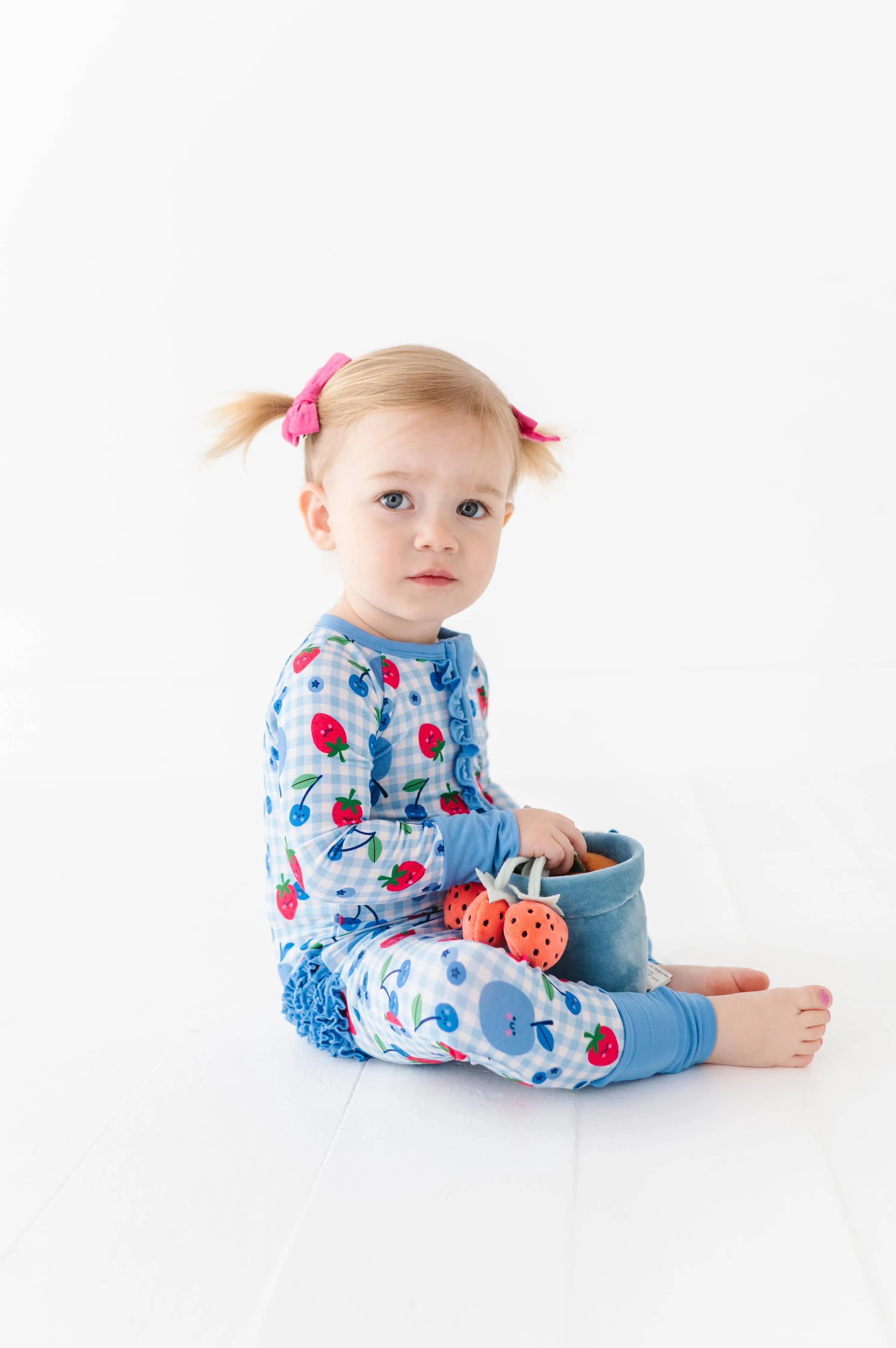 Kiki   Lulu - Berry Patriotic Convertible Footies with Ruffle