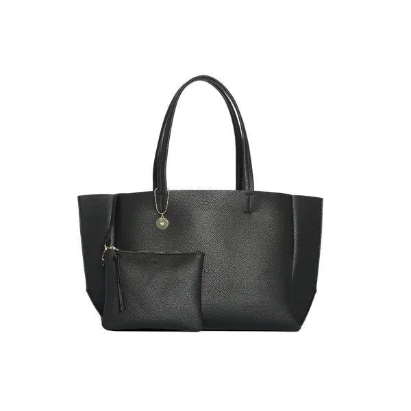Large Tote (Black Pebble)