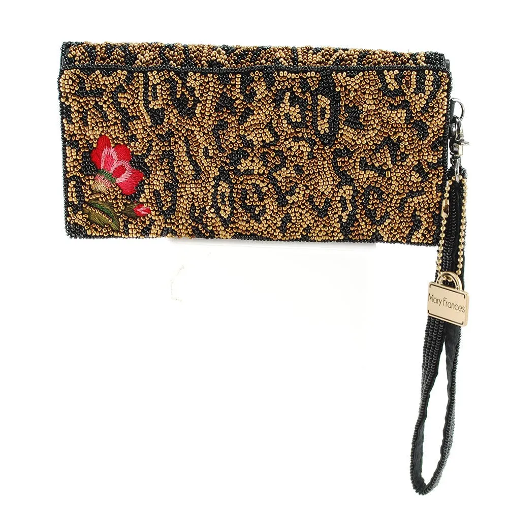 Mary Frances Wild Garden Beaded-Embroidered Cross Body Wallet