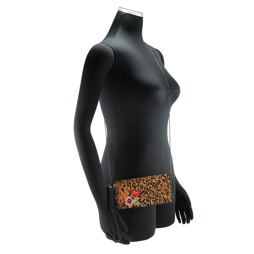 Mary Frances Wild Garden Beaded-Embroidered Cross Body Wallet
