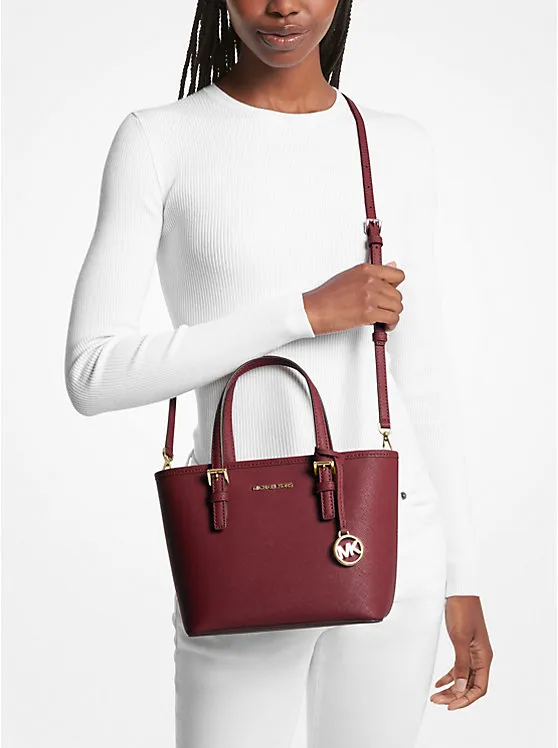 Michael Kors Jet Set Travel Extra-Small Saffiano Leather Top-Zip Tote Bag - Women