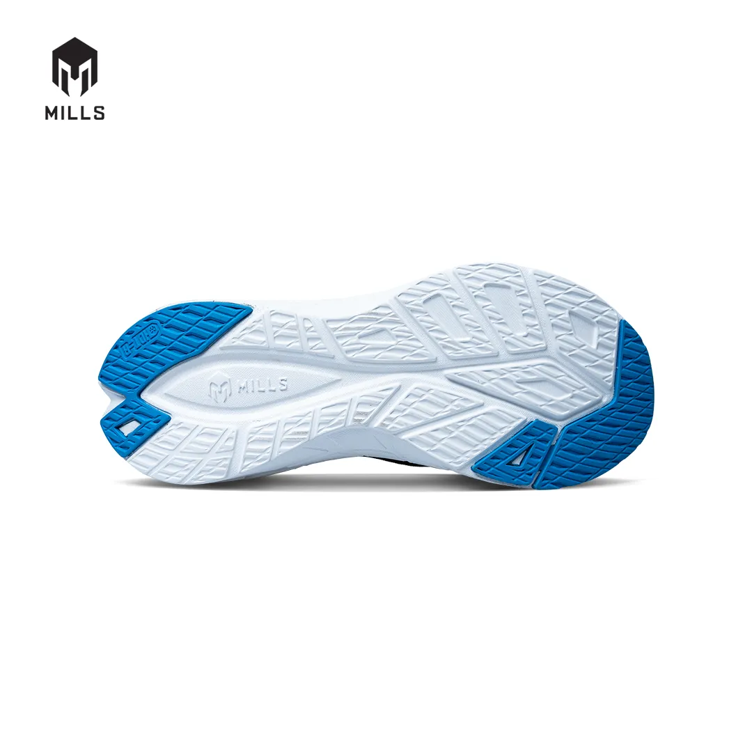 MILLS Sepatu Lari Running Shoes Treximo Vision Black / Blue / White 9103401