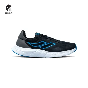 MILLS Sepatu Lari Running Shoes Treximo Vision Black / Blue / White 9103401