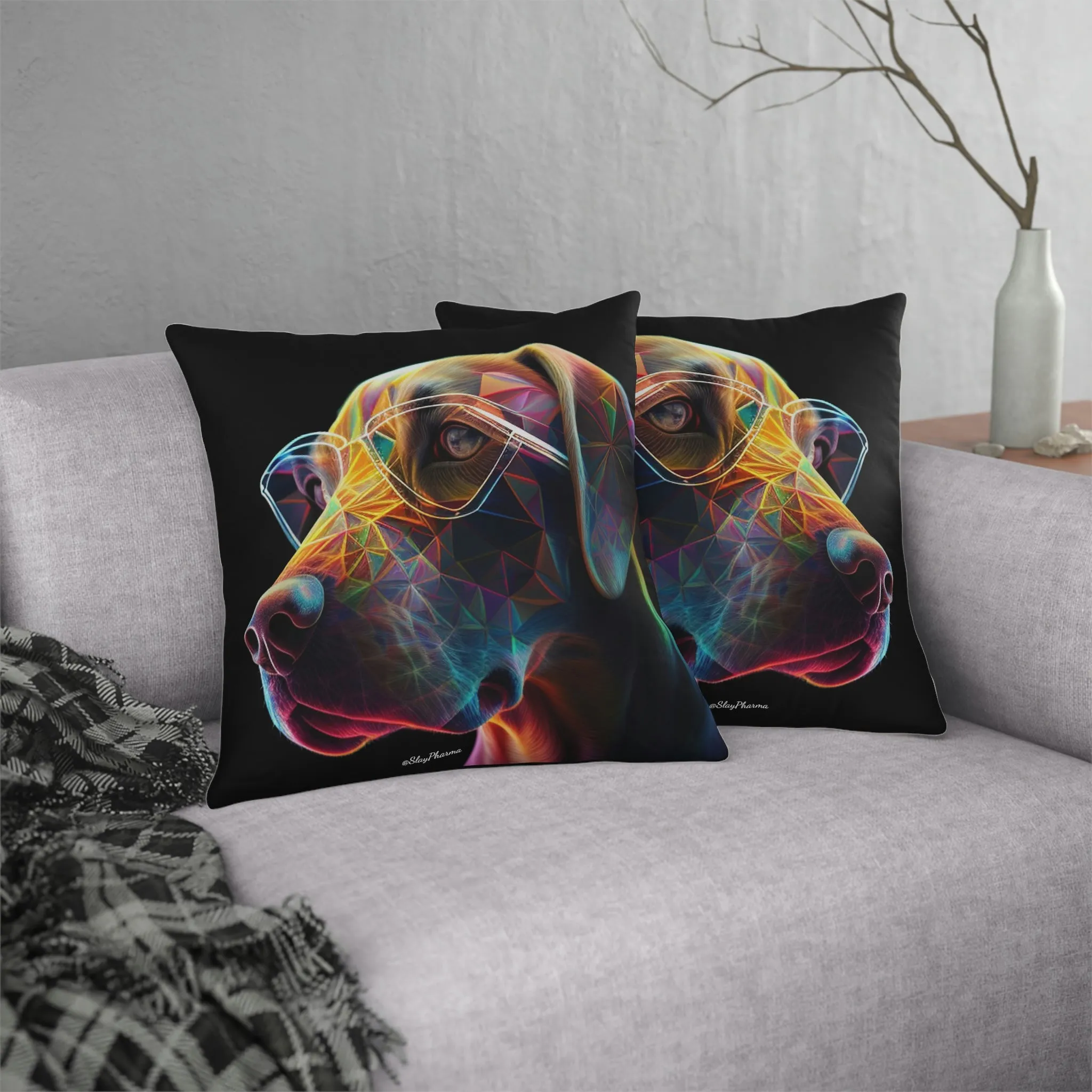"Mans Best Friend Evolved" Waterproof Pillows
