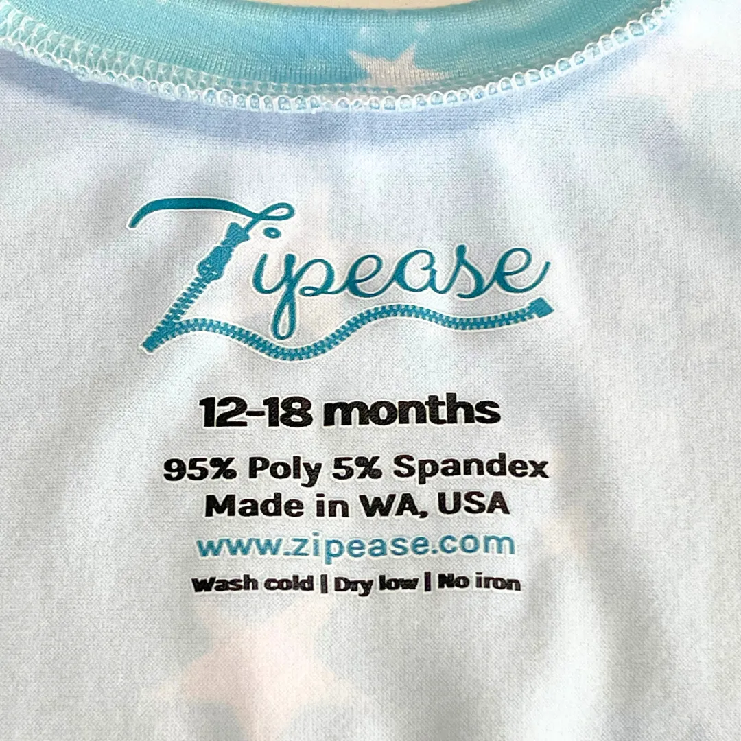 Tie Dye Stars Bubble Zip Romper