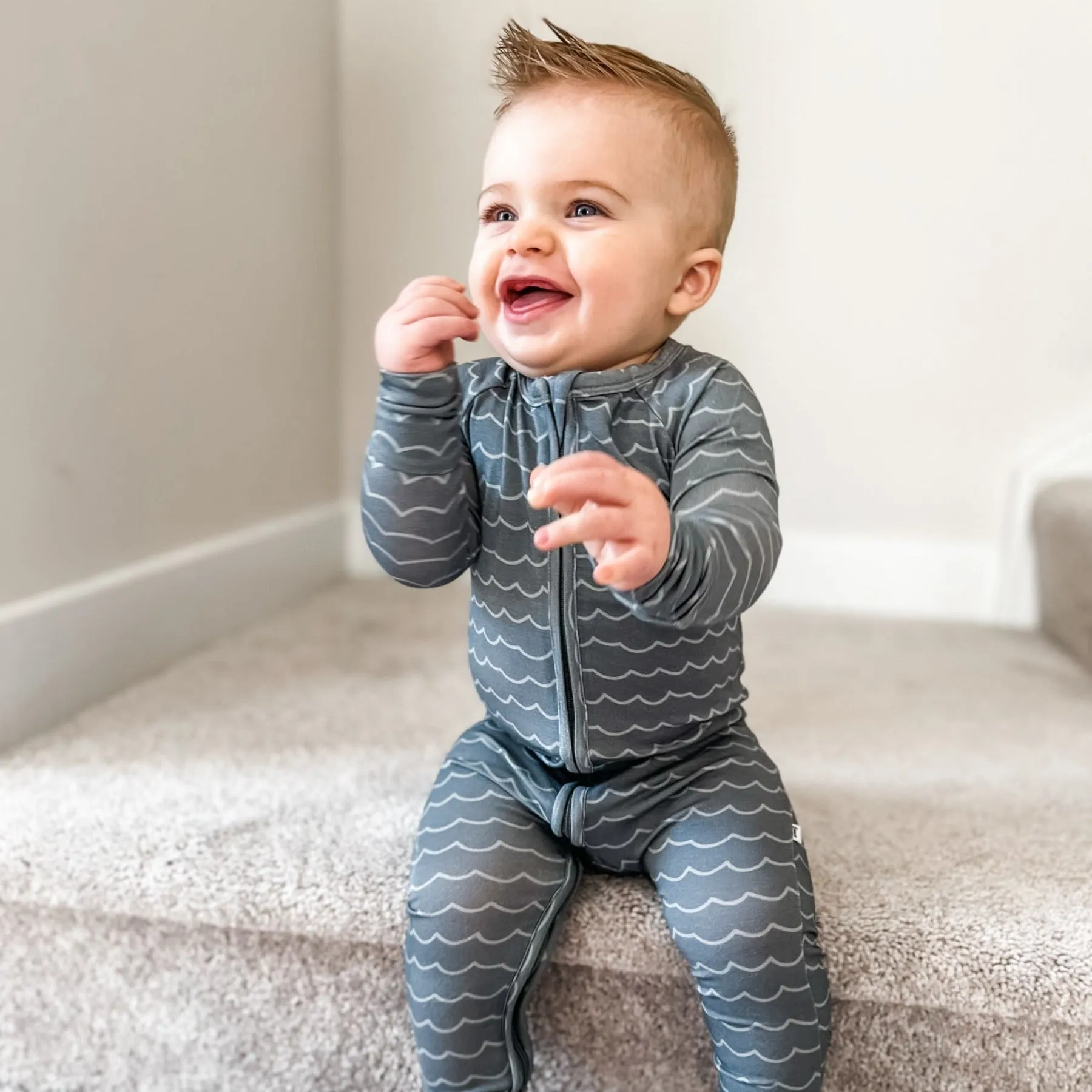 Waves Zip Romper